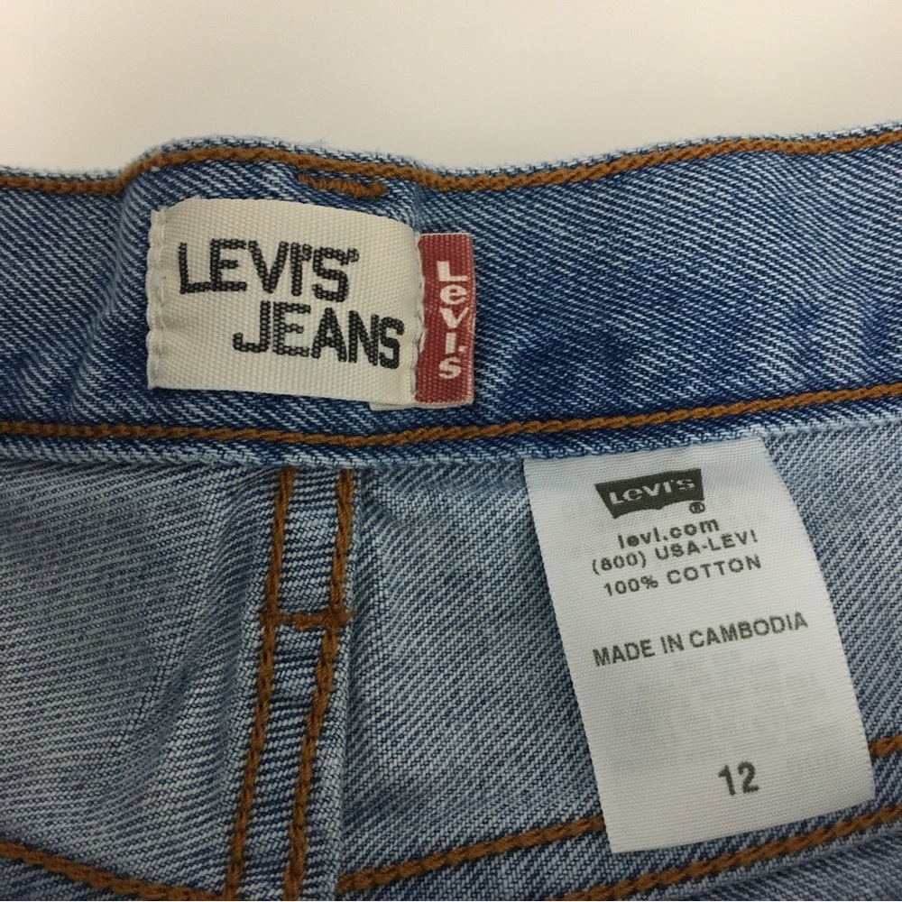Levi’s 550 Y2K 90’s High Waist Mom Shorts Light Wash Size 12 - Picture 6 of 6